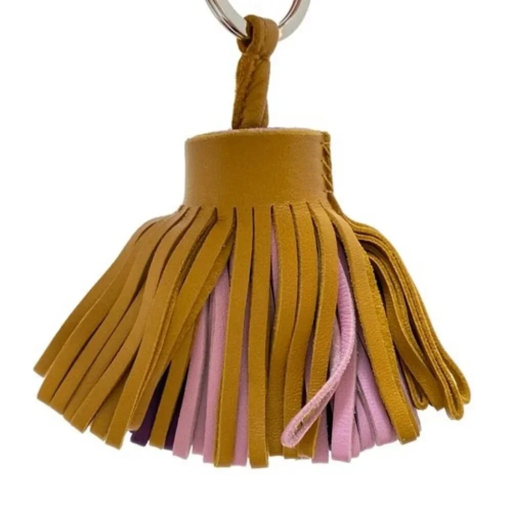 HERMES Carmen - Brown Light Purple Purple Agneau Milo None Bag Charm - Picture 4 of 4